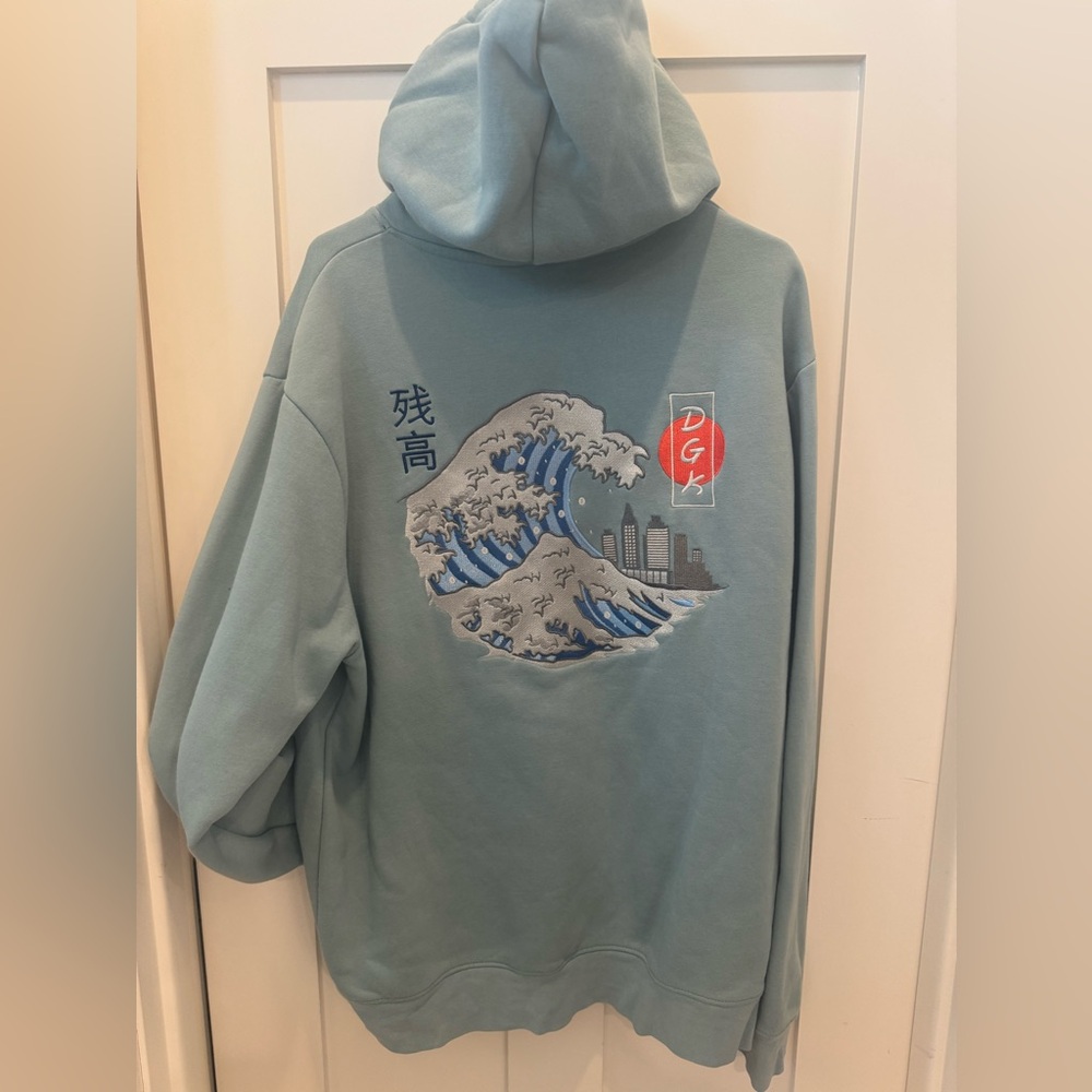 Blue Graphic Hoodie
